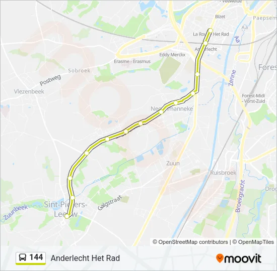 144 Bus Line Map