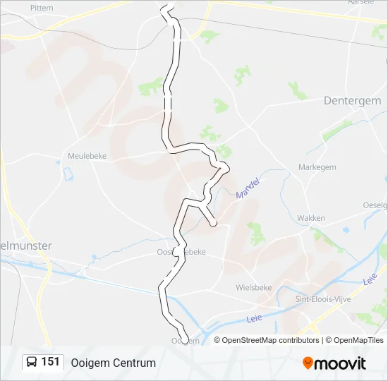 151 Bus Line Map