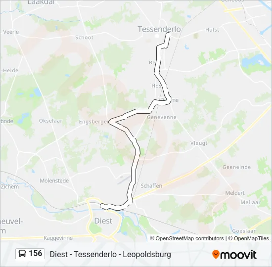 156 Bus Line Map