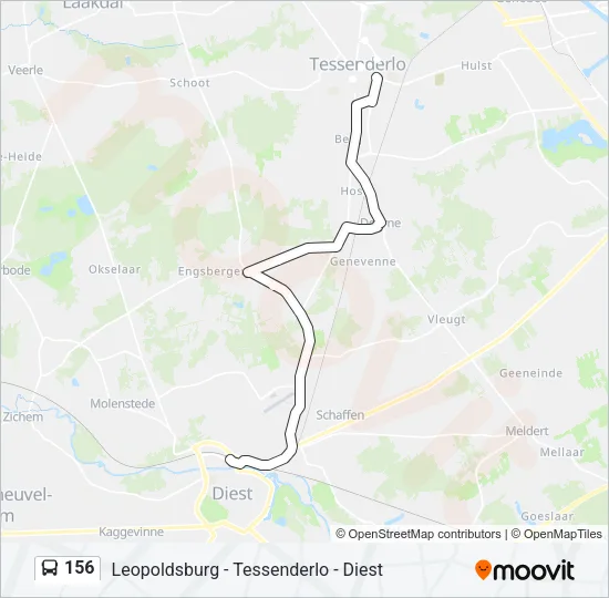 156 Bus Line Map