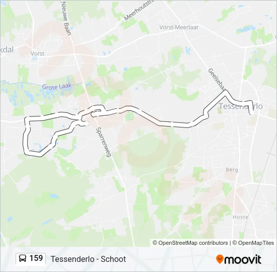 159 Bus Line Map