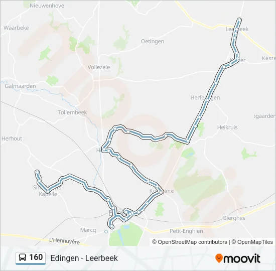 160 Bus Line Map