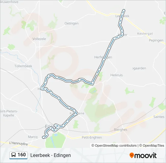 160 Bus Line Map