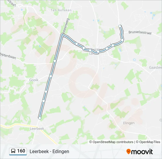 160 Bus Line Map