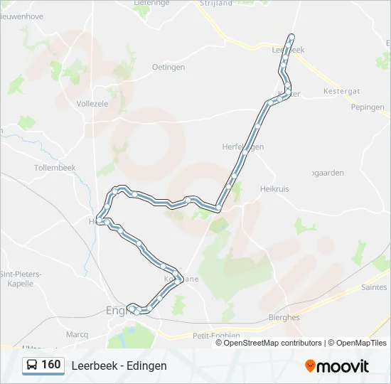 160 Bus Line Map