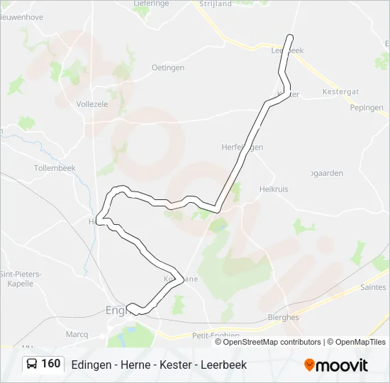 160 Bus Line Map