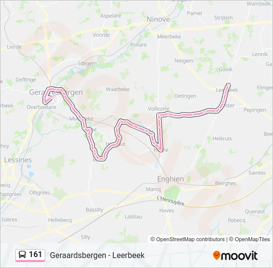 161 Bus Line Map