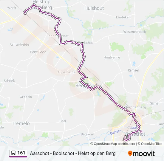 161 Bus Line Map