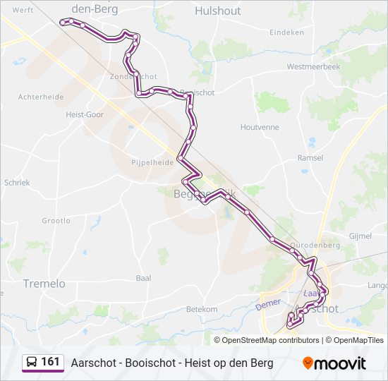 161 Route: Schedules, Stops & Maps - Heist-Op-Den-Berg Spoorwegstraat ...