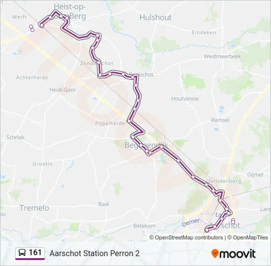 161 Bus Line Map