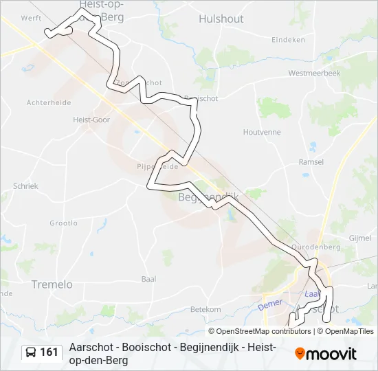 161 Bus Line Map