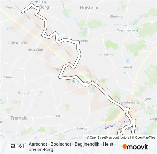 161 Bus Line Map