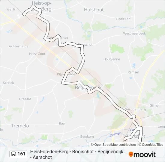161 Bus Line Map
