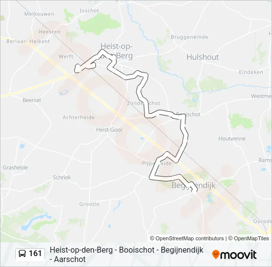 161 Bus Line Map