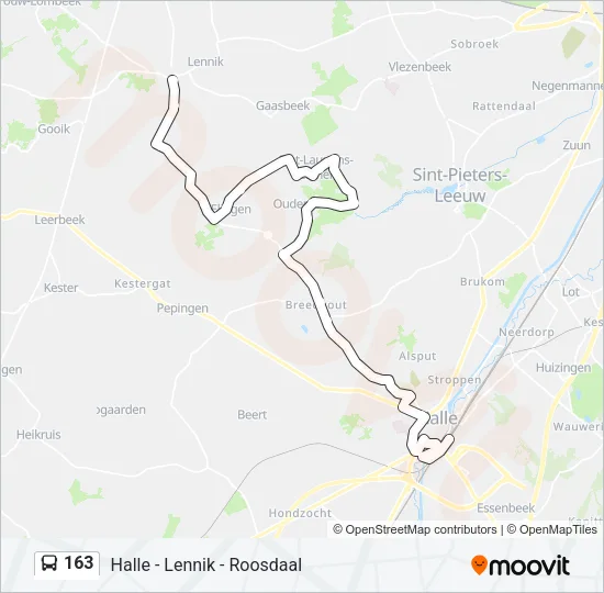 163 Bus Line Map
