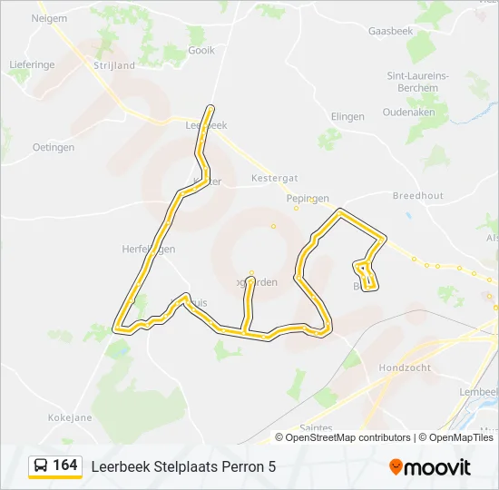 164 Bus Line Map