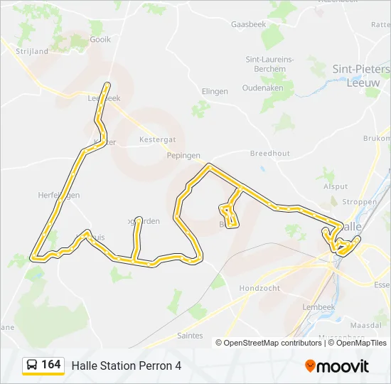 164 Bus Line Map