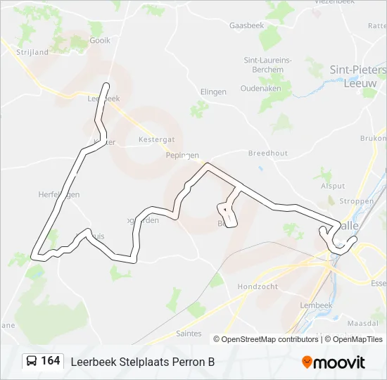 164 Bus Line Map