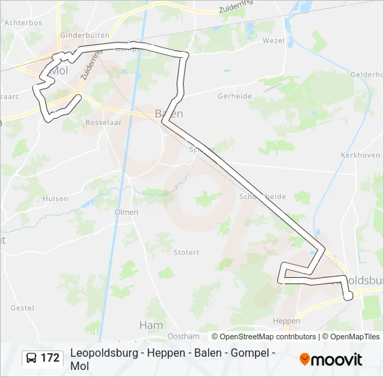 172 Bus Line Map