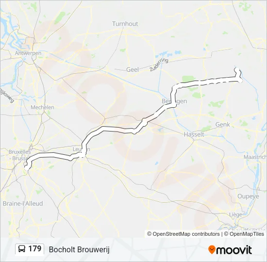 179 Bus Line Map