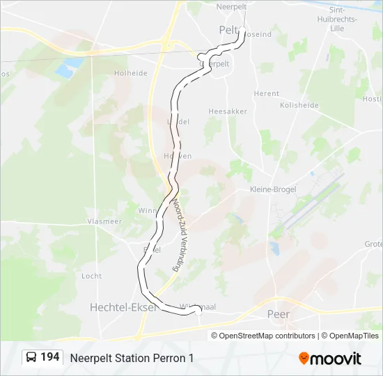 194 Bus Line Map