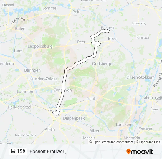 196 Bus Line Map
