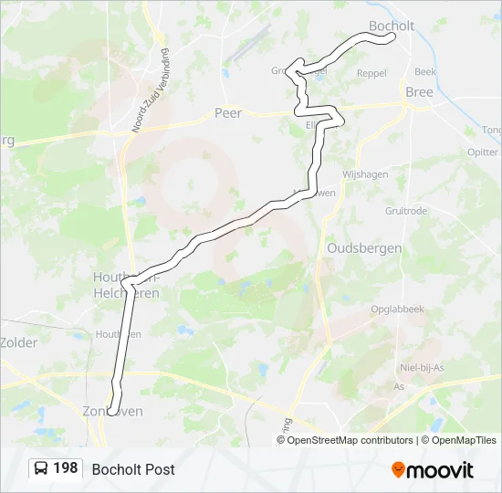 198 Bus Line Map