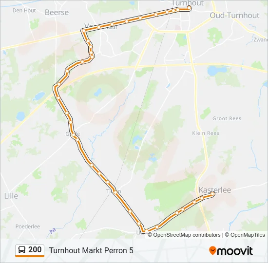200 Bus Line Map
