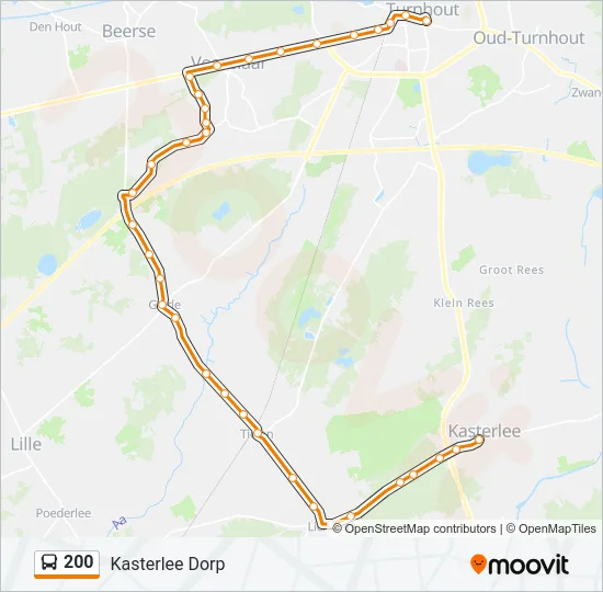 200 Bus Line Map