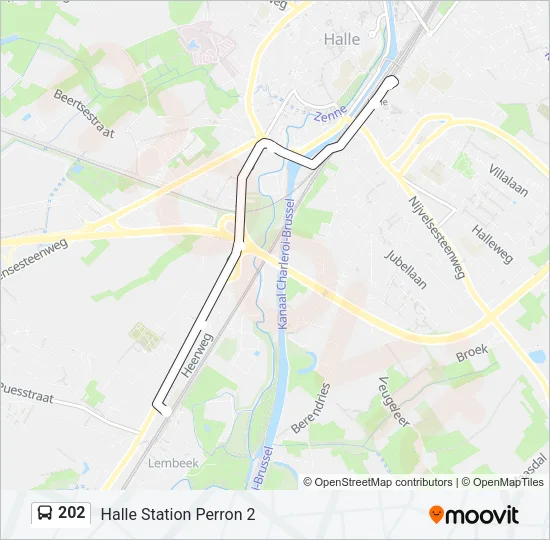 202 Bus Line Map
