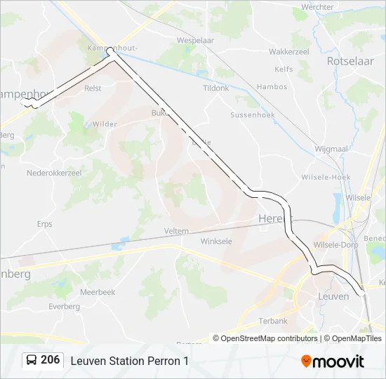 206 Bus Line Map