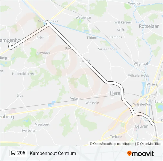 206 Bus Line Map