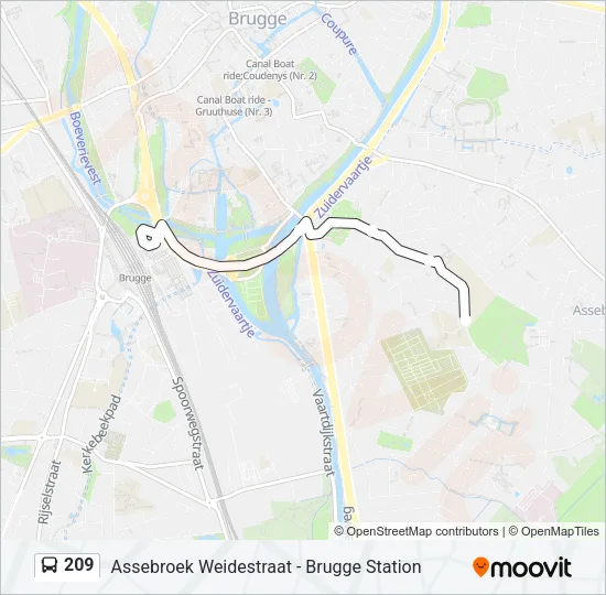 209 Bus Line Map