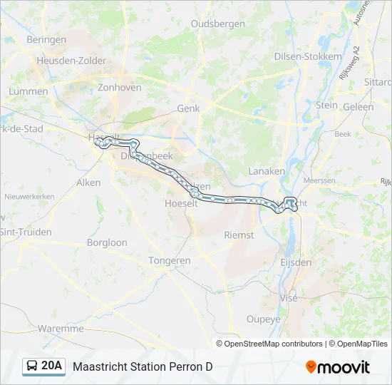 20A Bus Line Map