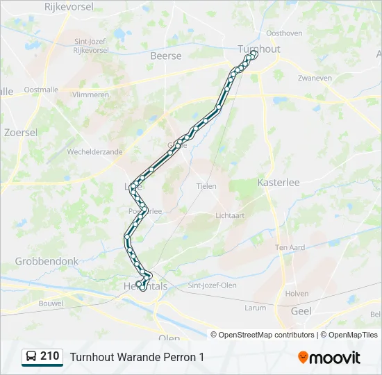 210 Bus Line Map