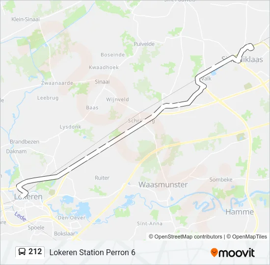 212 Bus Line Map