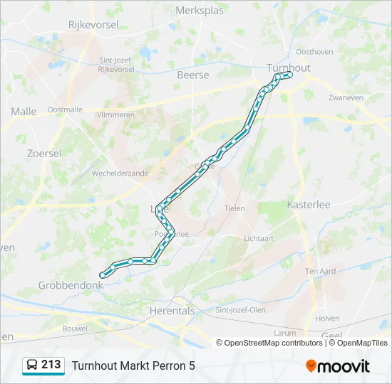 213 Bus Line Map