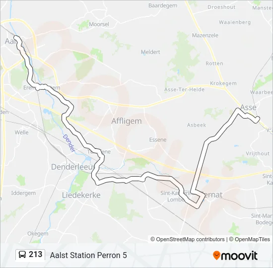213 Bus Line Map