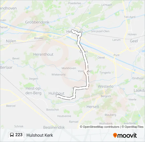 223 Bus Line Map