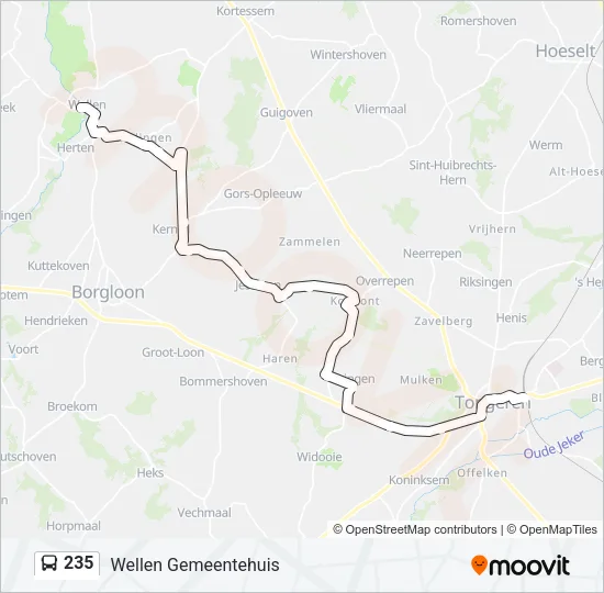 235 Bus Line Map