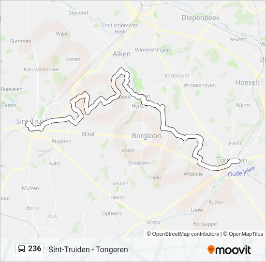 236 Bus Line Map