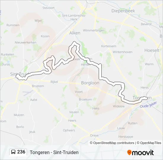 236 Bus Line Map