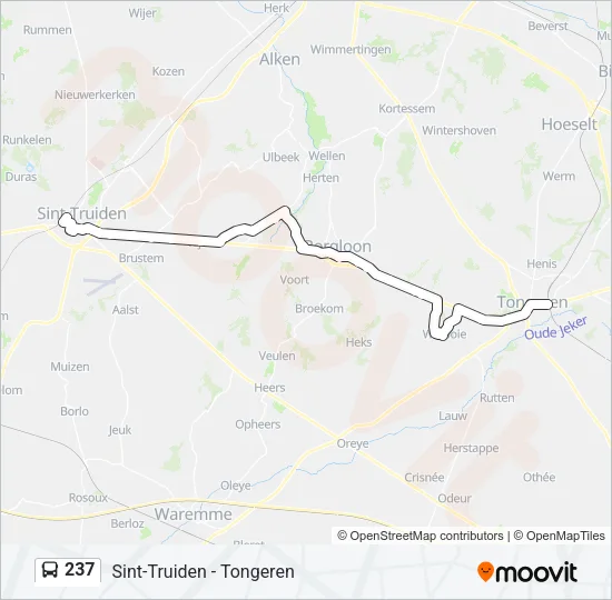 237 Bus Line Map