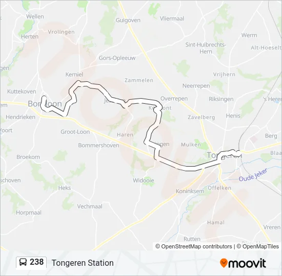 238 Bus Line Map