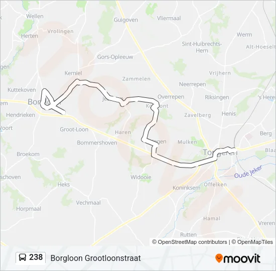 238 Bus Line Map