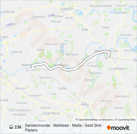 238 Bus Line Map