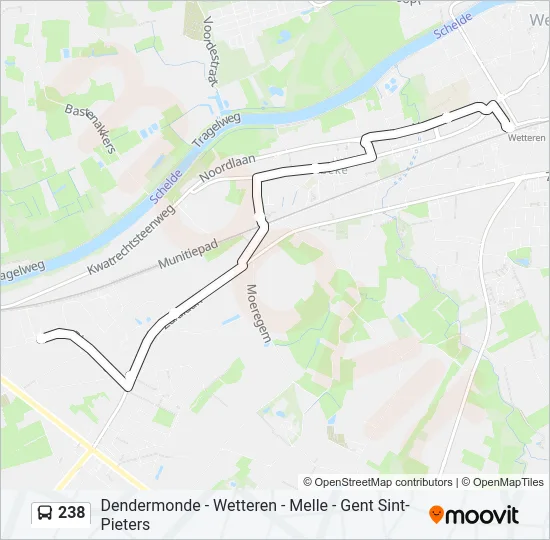 238 Bus Line Map