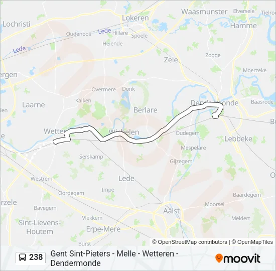 238 Bus Line Map