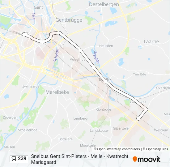 239 Bus Line Map
