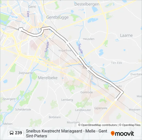 239 Bus Line Map